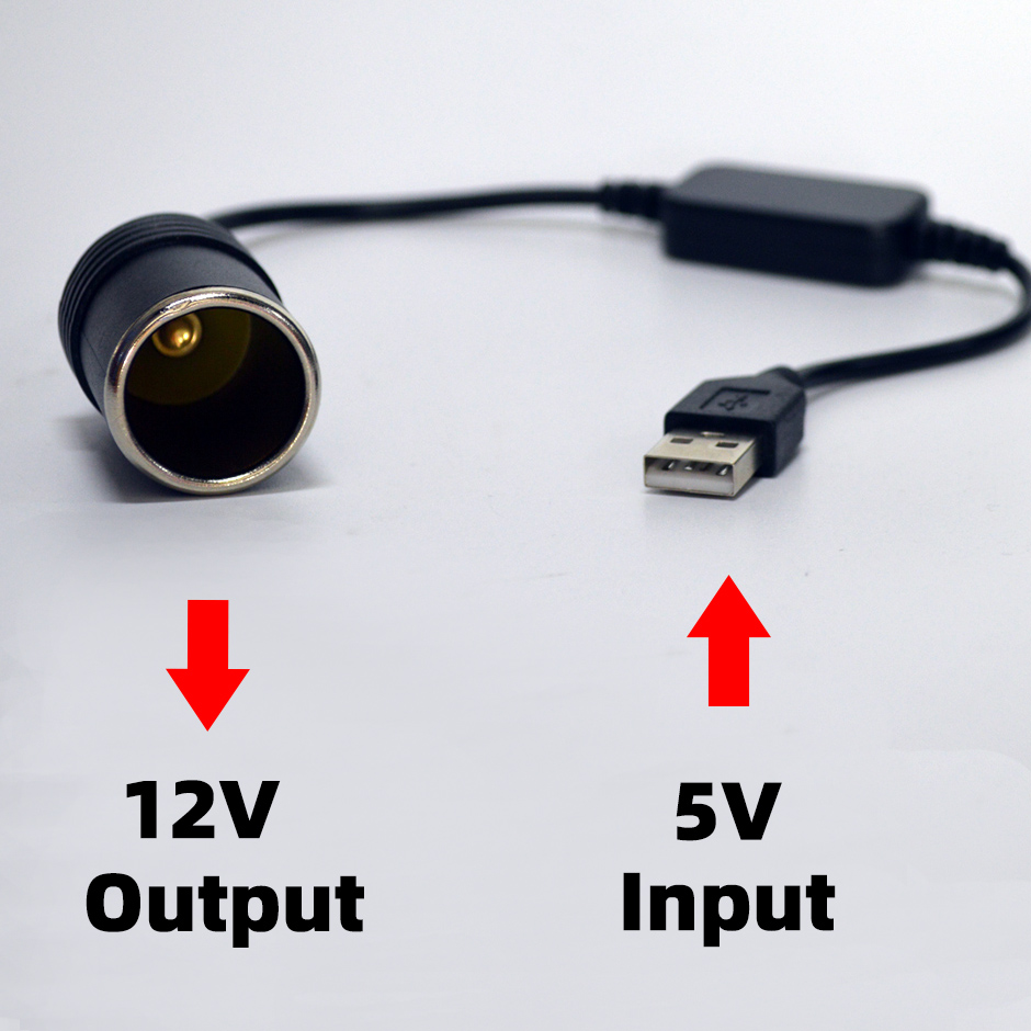 Vape Accessory - Przedłużacz kabla konwertera 5V na 12V,