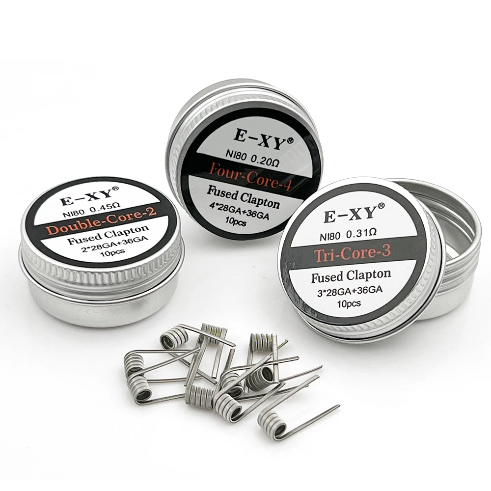 Vape Accessory - 10szt/pudełko Ni80 Prebuilt Coil 28GA 36GA