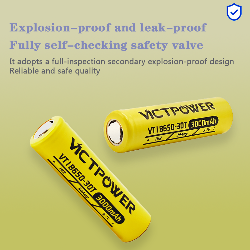Vape Battery 18650 - 30A Ciągły Odpływ Vicpower 18650-30T 3000mAh