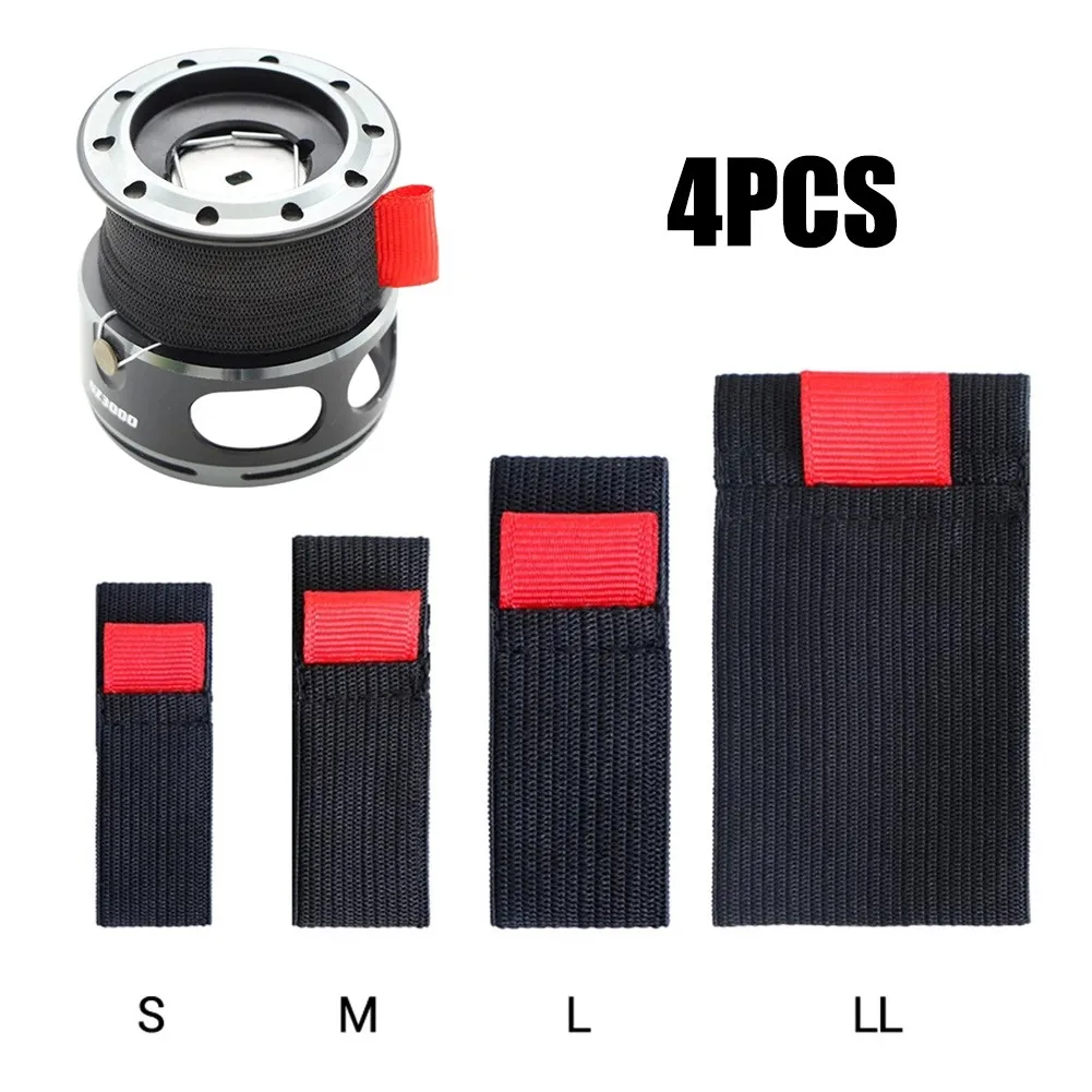 Mesh Coil Strip - 4 szt. Czarny + czerwony S