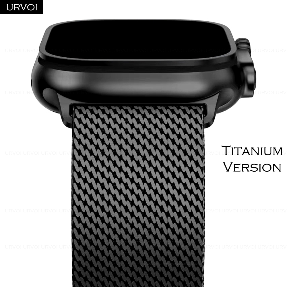 Mesh Coil Strip - Pasek URVOI Titanium Milanese Loop do