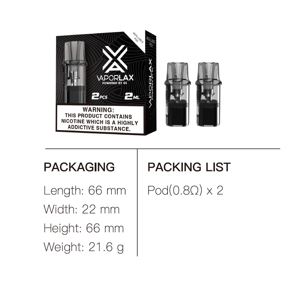 VaporLax Nano Cartridge 2ml z  – Vape Coil Replacement recenzja i cena