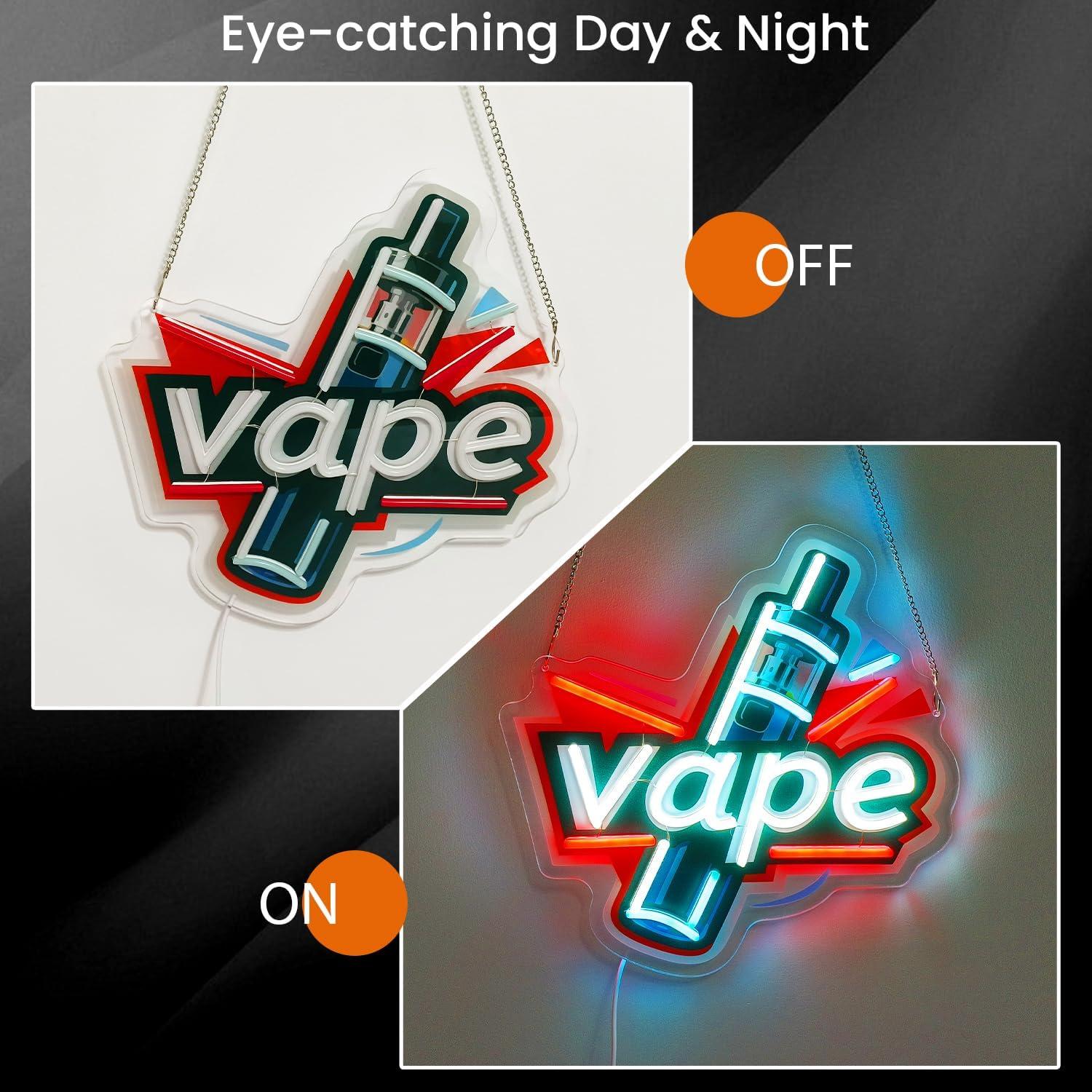 Neonowy znak Vape USB, ściemni – Vaping Store recenzja i cena