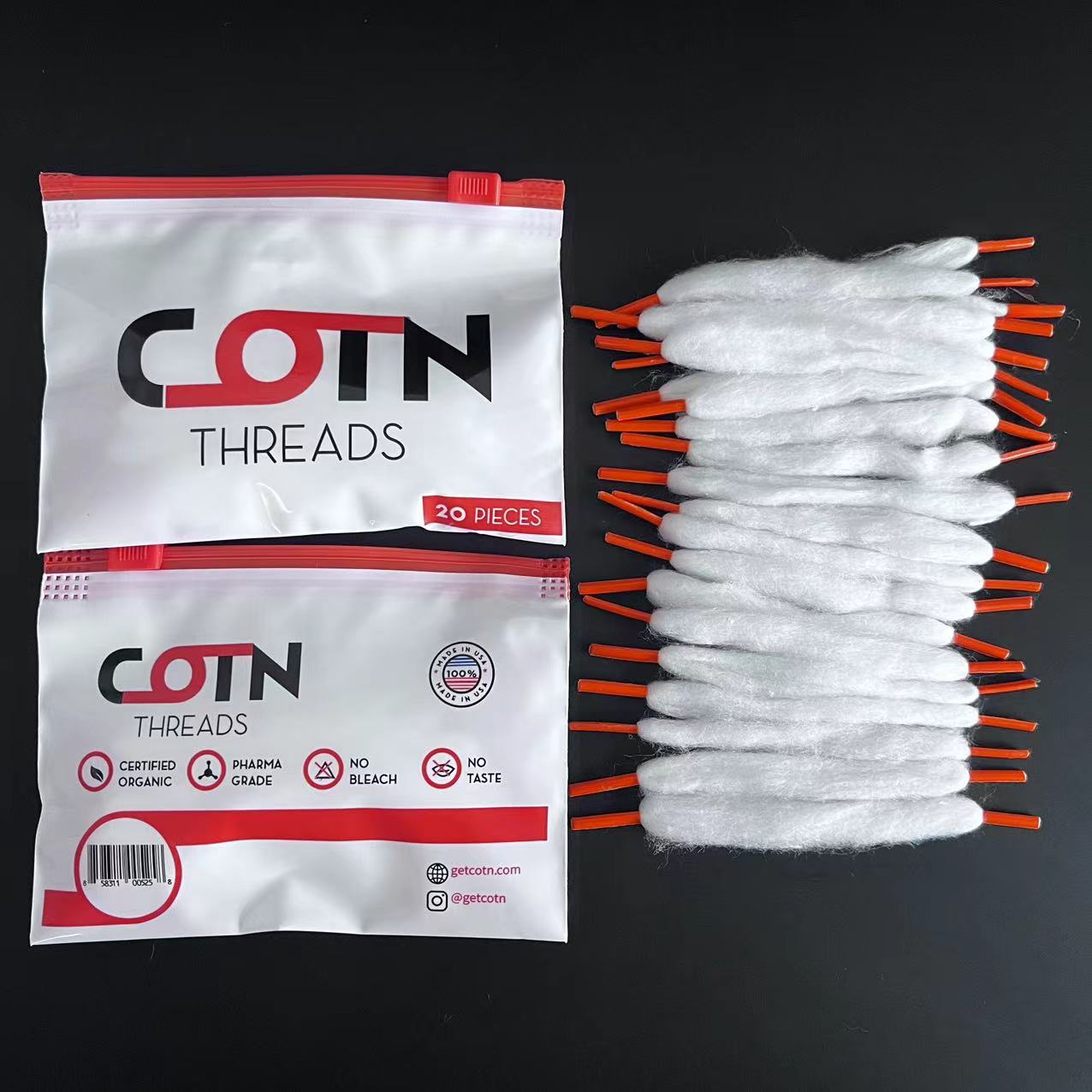 10 torebek COTN knot wstępnie  – Cotton Wick Organic recenzja i cena