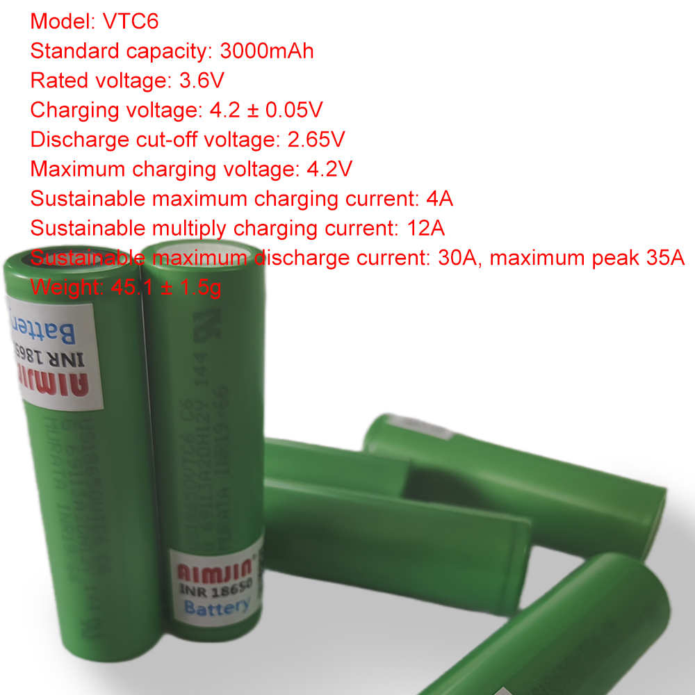 Bateria VTC6 18650 3000mAh 3.7 – Vape Battery 18650 recenzja i cena