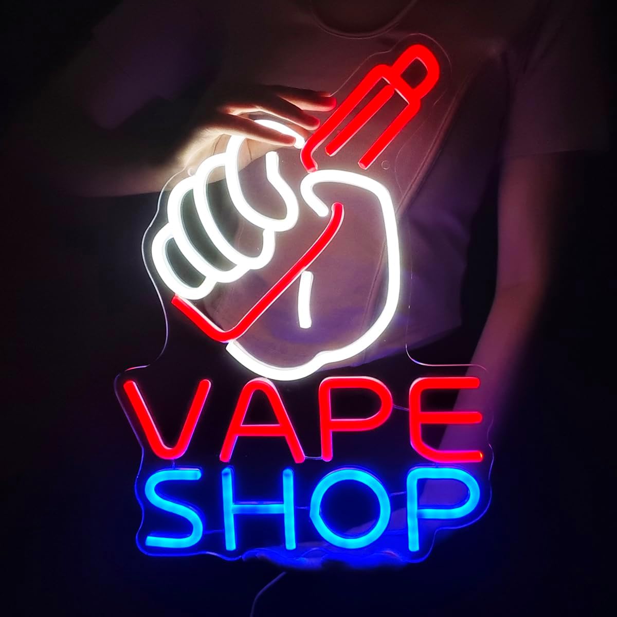 Neonowy szyld VAPE Shop do skl – Vaping Store recenzja i cena
